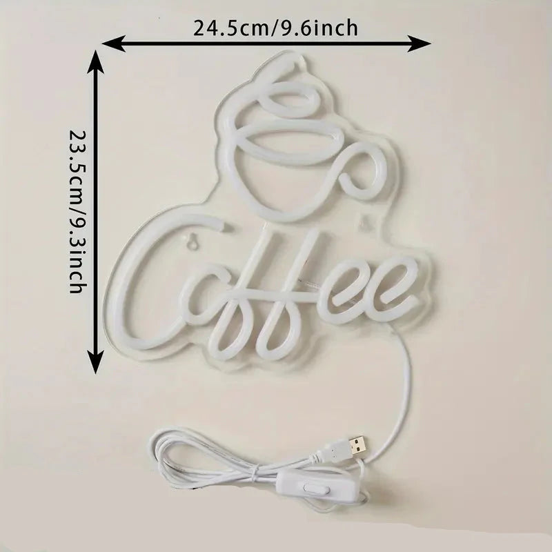 Lisslune | Neon Led Coffee Sign For Wall Decoration