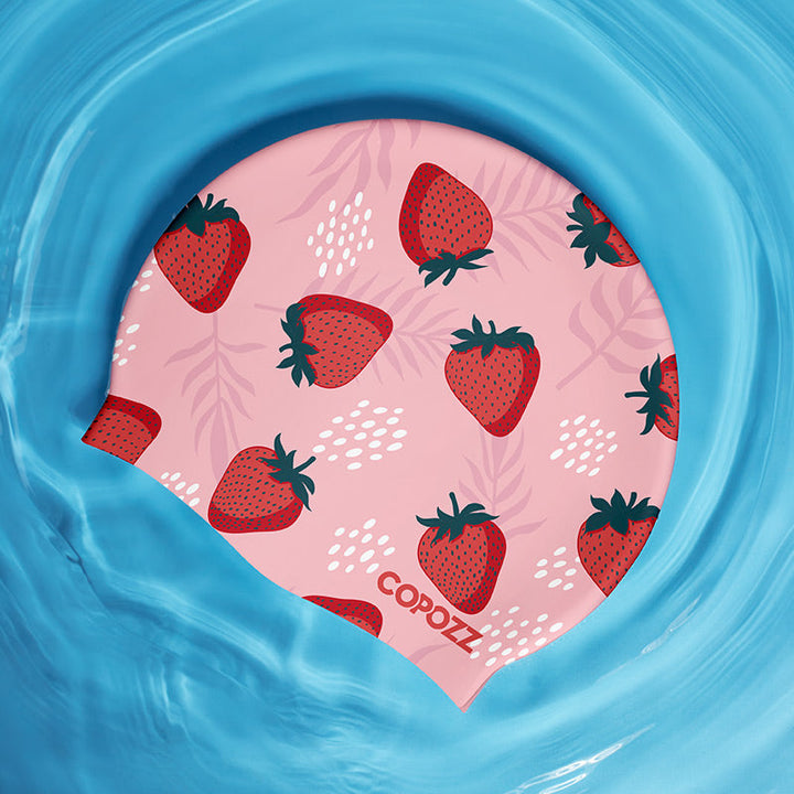 Lisslune | Unisex Silicone Swim Cap with Ear Protection: Colorful and Water-Resistant