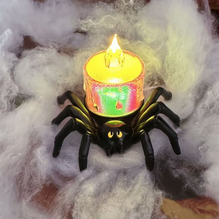 Lisslune | Halloween Decoration – Spiderback Ornament with Candle and Eyeball Designs