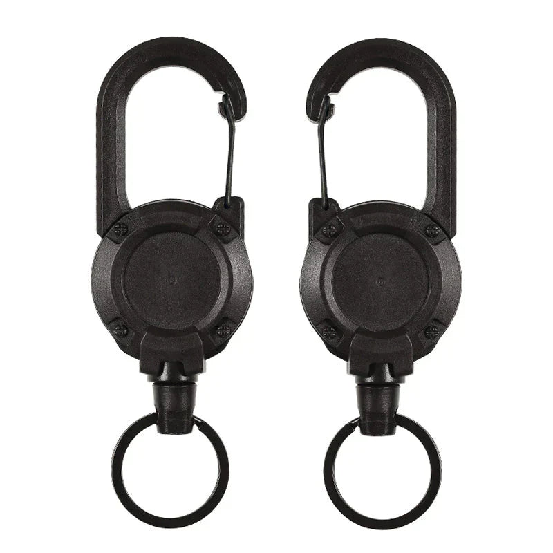 Lisslune | Automatic retractable keychain made of wire rope for outdoor use