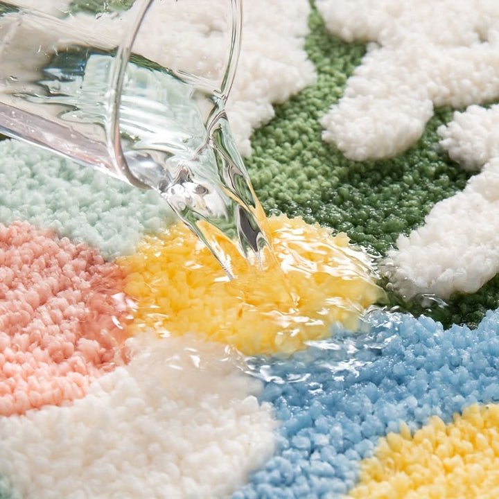 Lisslune | FlorSoft - Extra absorbent bath mat with floral pattern