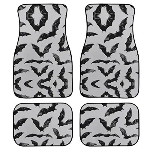 Lisslune | Red Rose Printed All-Weather Car Mats (Set of 4)