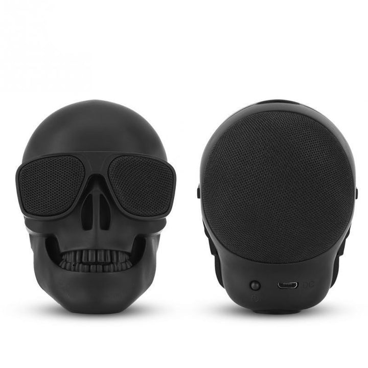 Lisslune | Black Skull Speaker Bluetooth  Stereo Speaker