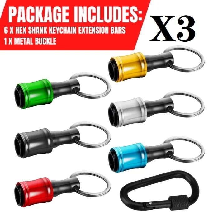 Lisslune | 1/4" Hexagonal screwdriver head bracket hiking buckle