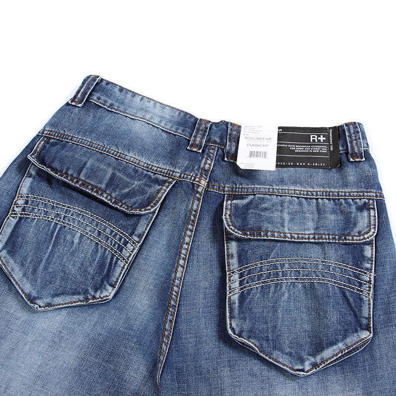 Men's Cargo Jeans Skorter