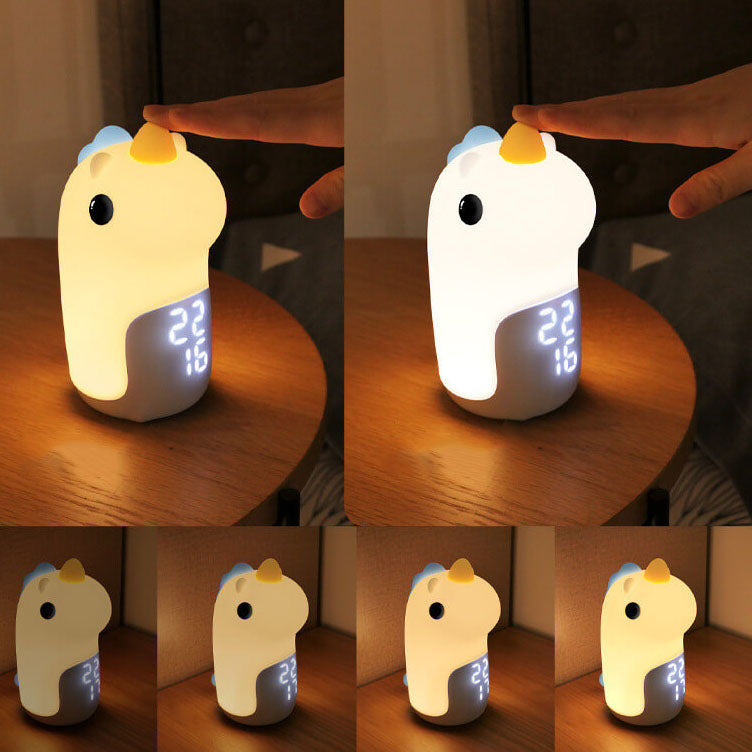 Lisslune | Unilora DreamLight Alarm Clock | Unicorn Design | Timer & LED Night Light | Nursery Decor