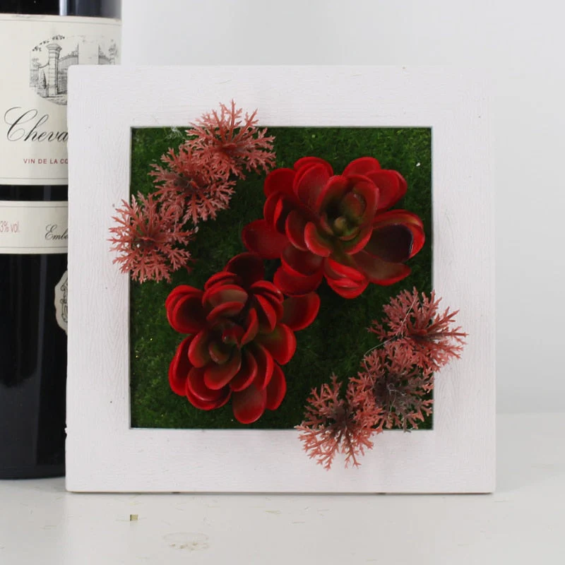 Lisslune | GreenFrame Wall Decoration – 3D Art Plant in Modern Hanging Frame