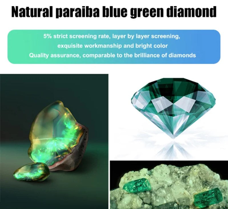 Skorter | 6 Carat Paraiba Blue-green Lotus Diamond Ring