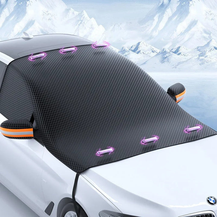 Lisslune | Magnetic Car Windshield Snow and Sun Protection Cover – Durable and Compact