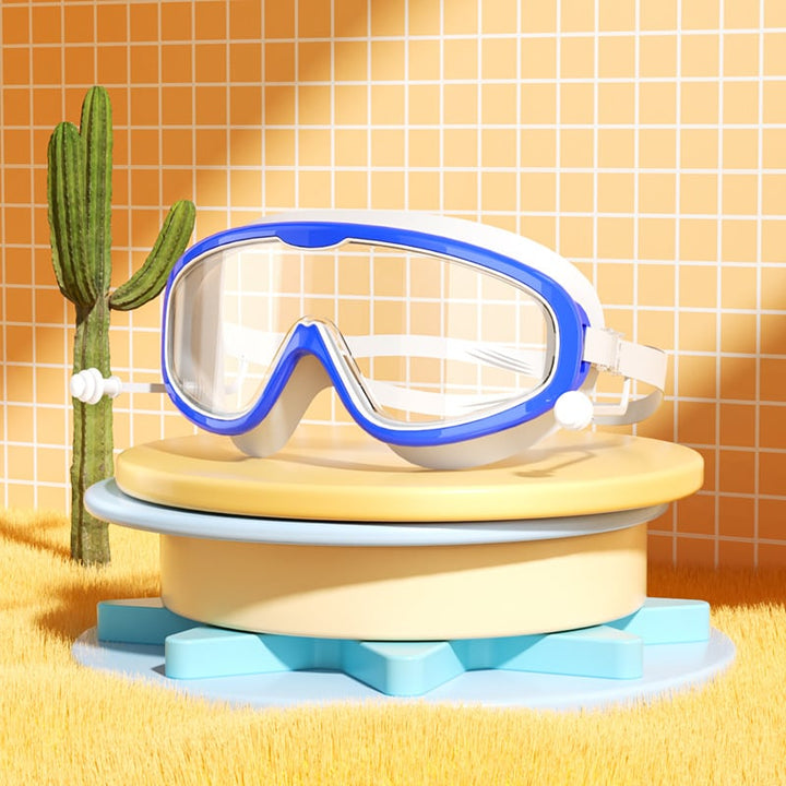 Lisslune | HD children's large frame waterproof and anti-fog swimming goggles