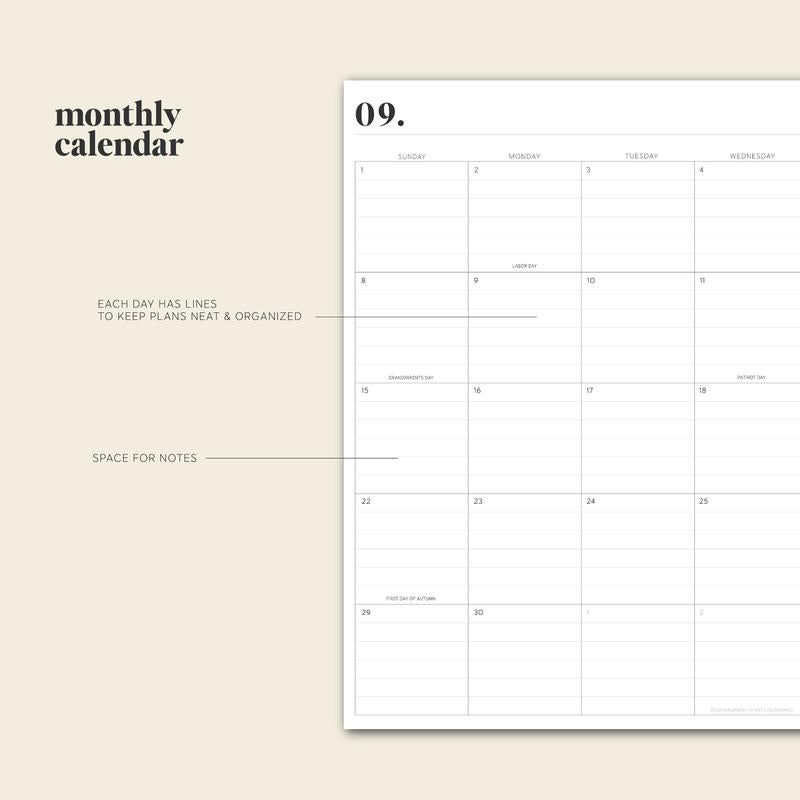 Lisslune | Daily Planner 24-25 – PlanEase