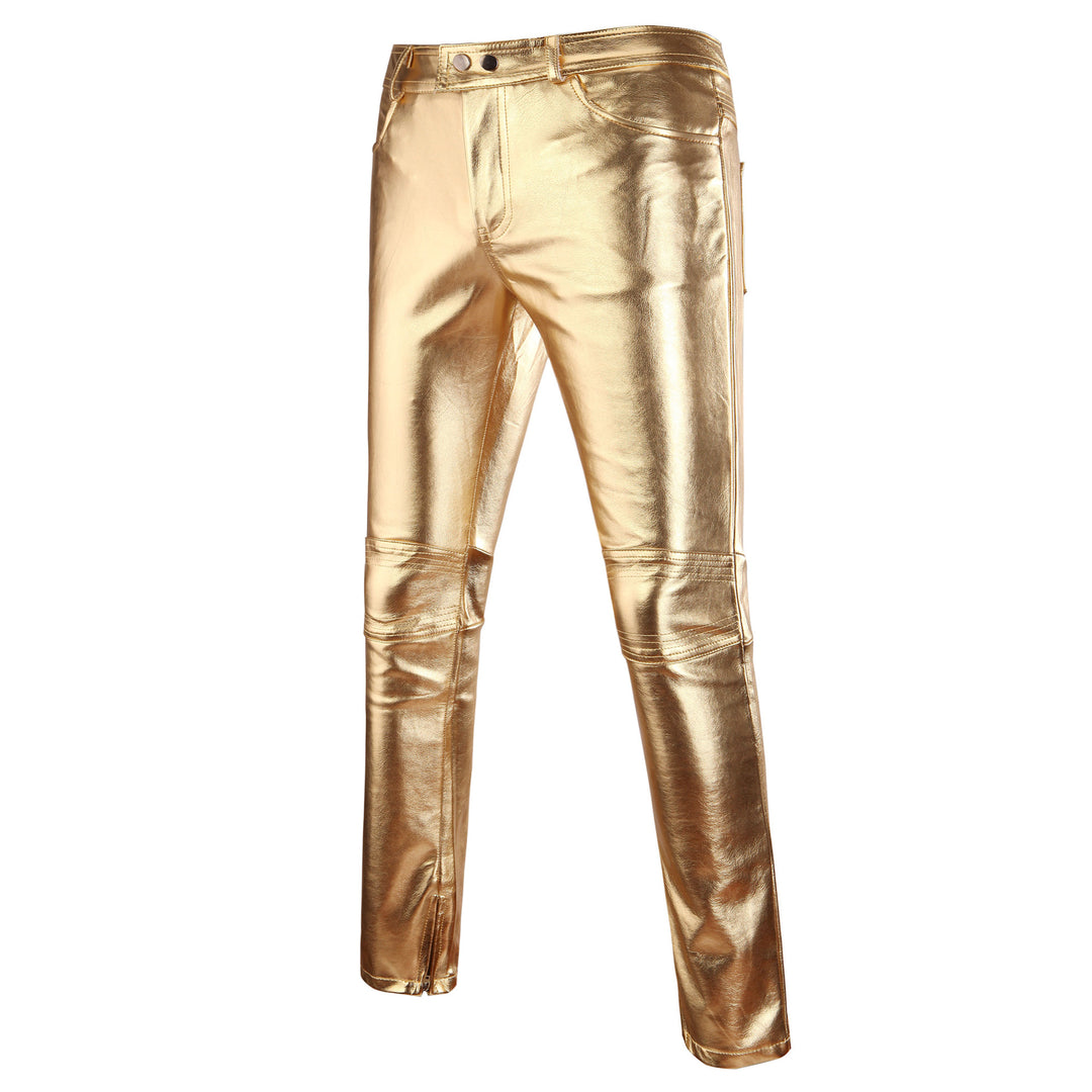 Men's Metallic Look Jeans Lisslune