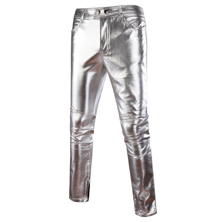 Men's Metallic Look Jeans Lisslune