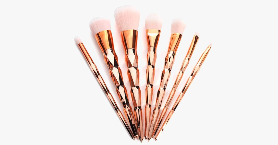 Lisslune | Gold Jewel Mermaid Brush Set