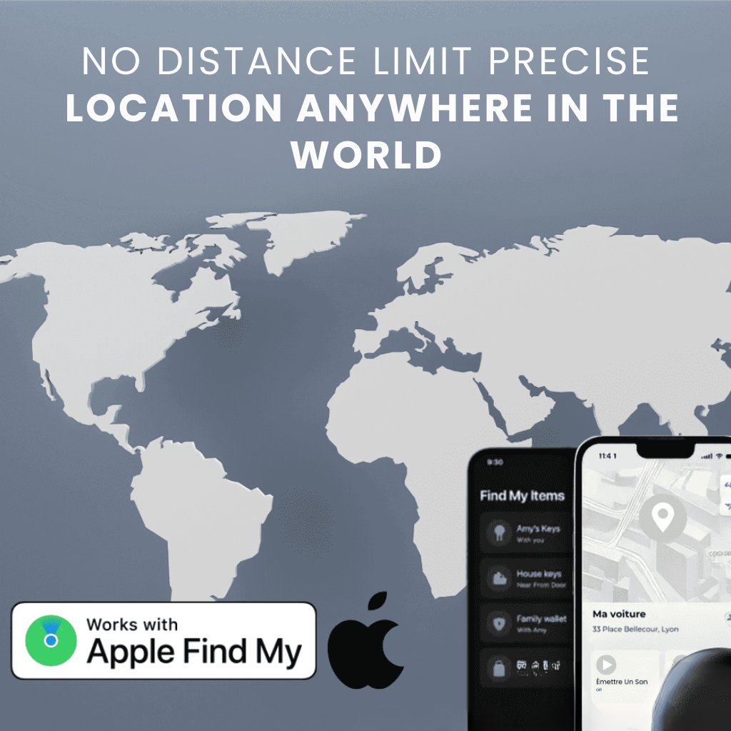 Lisslune | GPS Tracker for Motorcycles | No Subscription, Compatible with Android & iOS for Real-Time Location Tracking