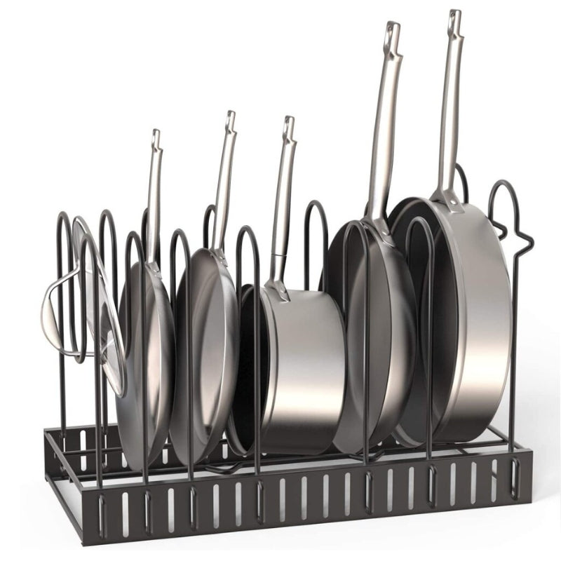 Lisslune | SpaceFlex Adjustable Pan Holder & Lid Holder | Organization & Flexibility in the Kitchen