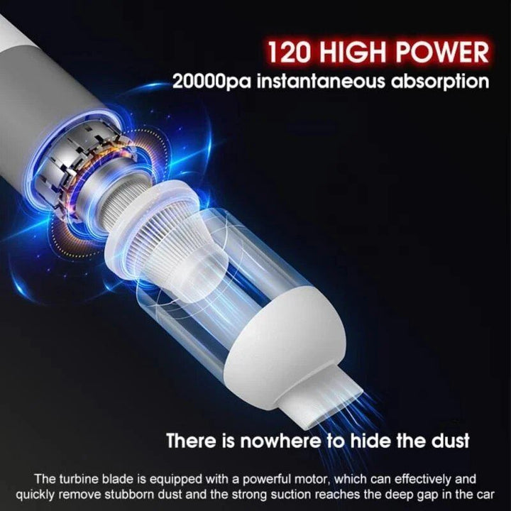 Lisslune | Wireless Handheld Car and Home Vacuum with Dual Use Suction Power