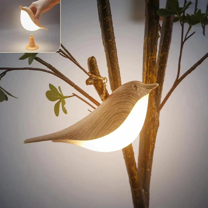 Lisslune | Wooden Bird LED Touch-Switch Night Lamp