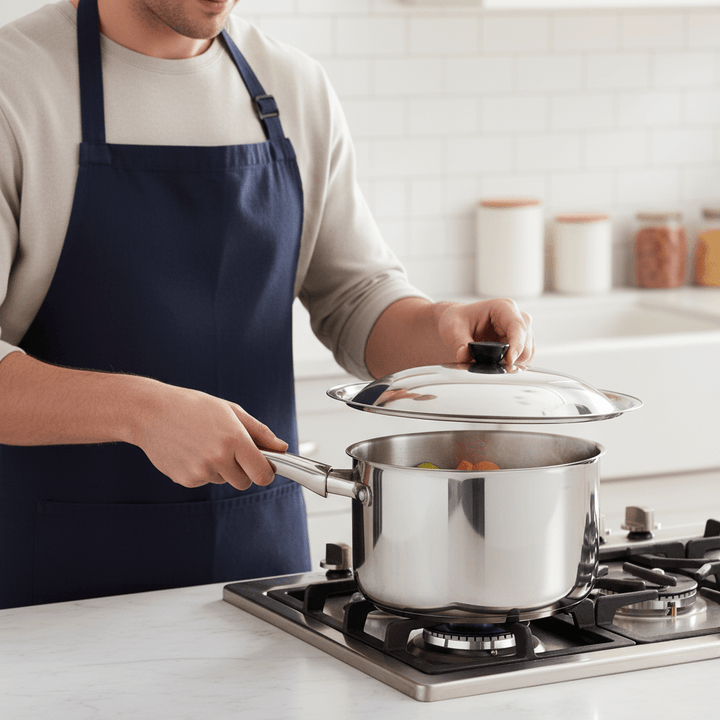 Lisslune | Stainless Steel Lid for Versatile Kitchen Use and Perfect Cooking