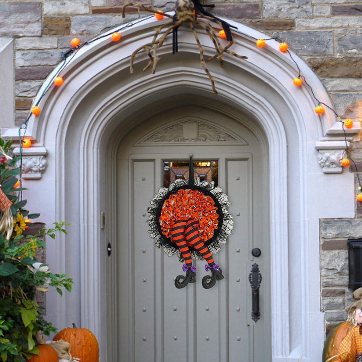 Lisslune | Halloween Witch Long Leg Wreath