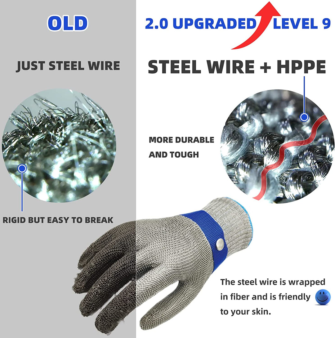 Lisslune | Food grade stainless steel mesh metal glove