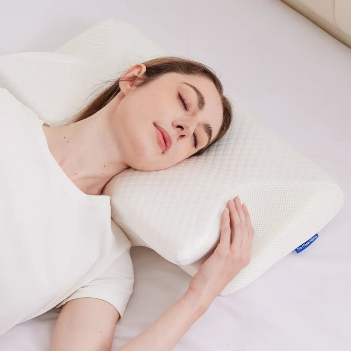 Lisslune | Memory Foam Neck Pillow | Ergonomic Support for Neck Pain Relief at Home
