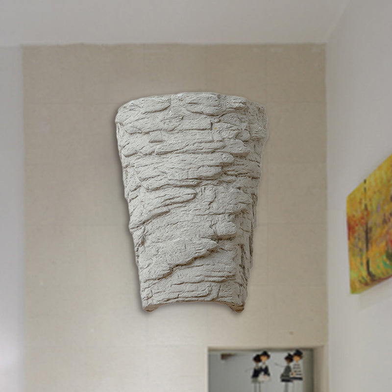 Lisslune | Cement Bowl/Cylinder Shade Wall Lighting Modern Style 1 Light Bathroom Wall Light Fixture in Gray
