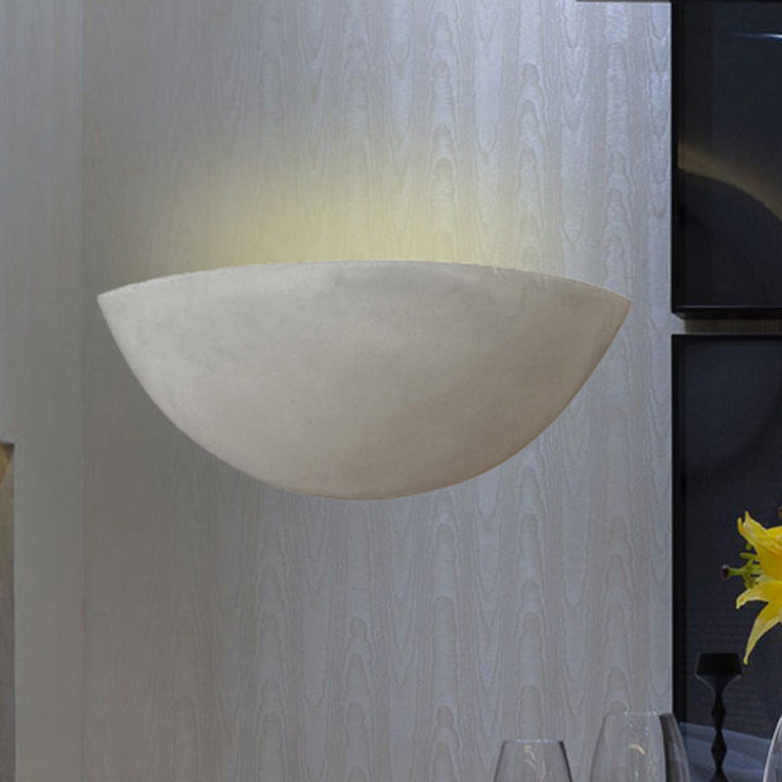 Lisslune | Cement Bowl/Cylinder Shade Wall Lighting Modern Style 1 Light Bathroom Wall Light Fixture in Gray
