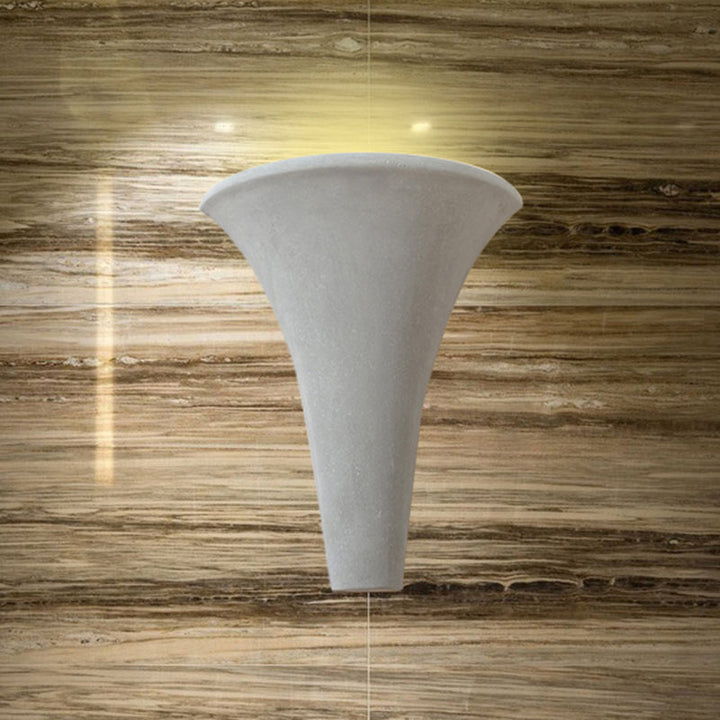 Lisslune | Cement Bowl/Cylinder Shade Wall Lighting Modern Style 1 Light Bathroom Wall Light Fixture in Gray
