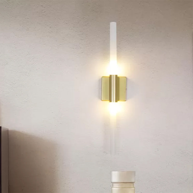 Lisslune | Rotatable linear wall lamp Postmodern metal 2/4 heads gold wall mounting light