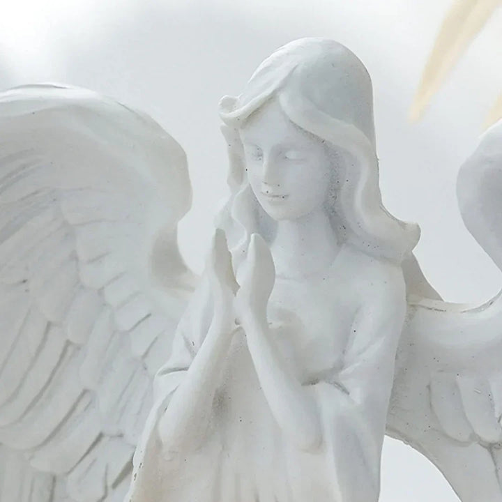Lisslune | AngelAura elegant angel sculpture with candle holder – atmospheric decoration