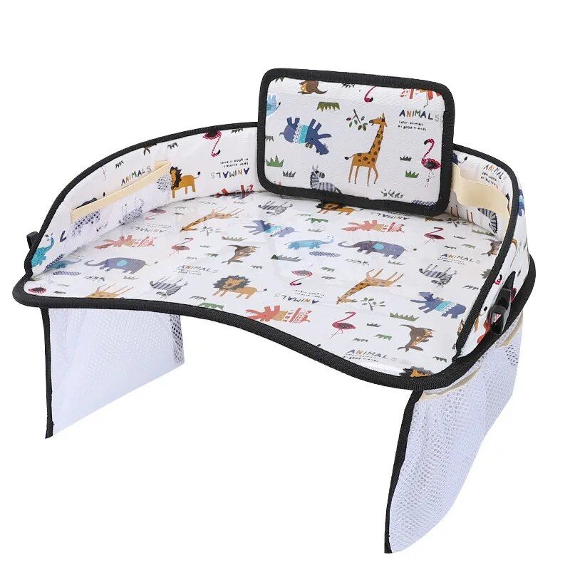 Lisslune | Child Braided Travel Board - Activity & Play Car Seat Organizer with Device Holder
