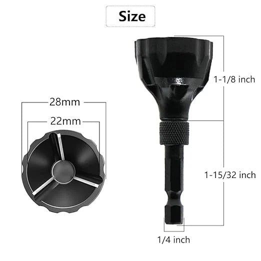 Lisslune | Deburring Outer Edge Tool with Carbide Blade