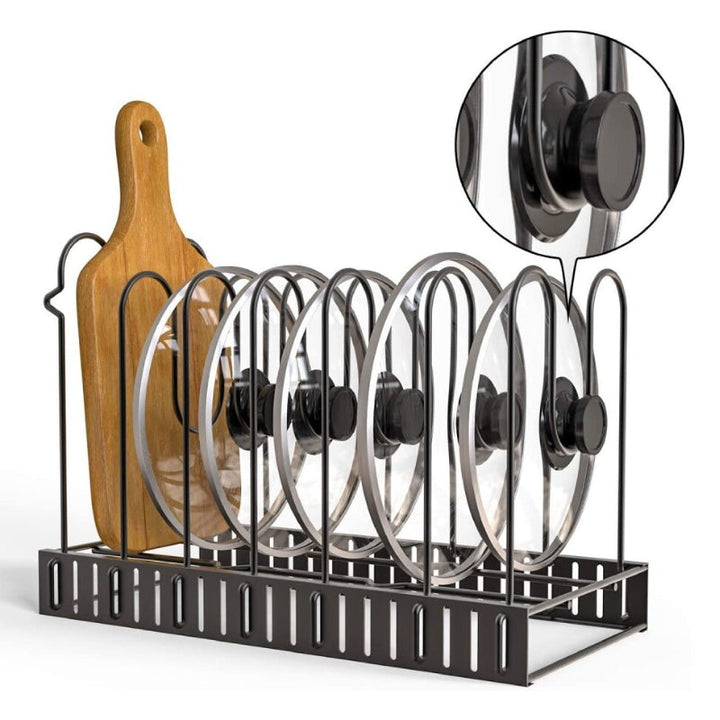 Lisslune | SpaceFlex Adjustable Pan Holder & Lid Holder | Organization & Flexibility in the Kitchen