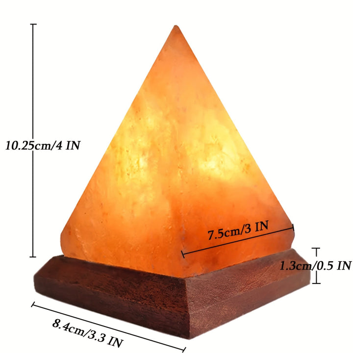Lisslune | Salt lamp - Handcrafted Himalayan salt lamp with 8-color changing LED, USB powered