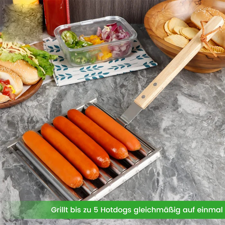 Lisslune | Hotdog Roller Sausage Bun Stand made of Stainless Steel