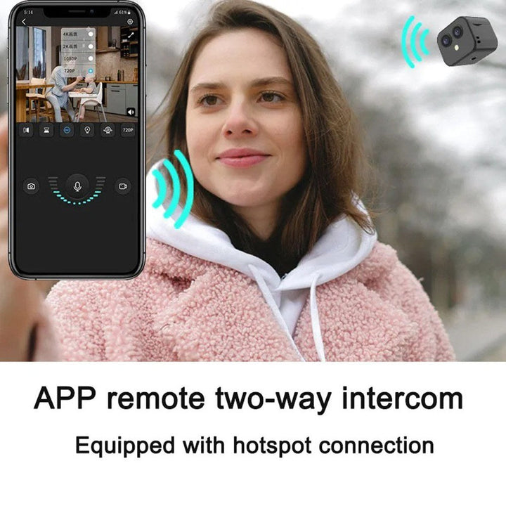 Lisslune | Wireless 4K Security Camera with 170° Wide Angle & Intercom
