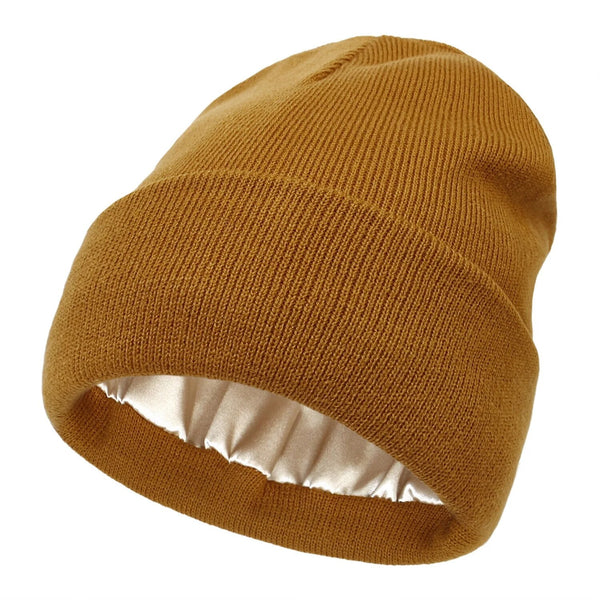 Lisslune | Noor Silk Winter Hat – Wool & Silk – Anti-Frizz Hair Protection