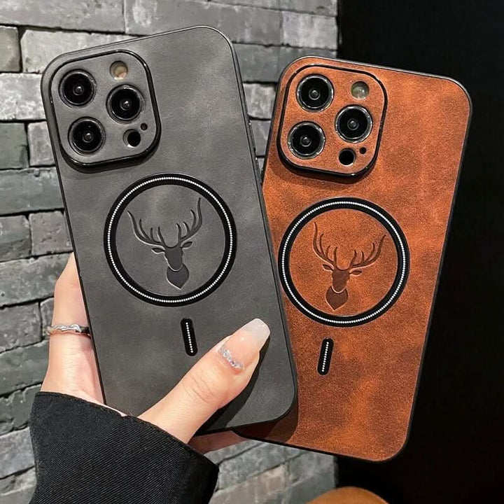 Lisslune | Deer Leather iPhone Case MagSafe Wireless Charging