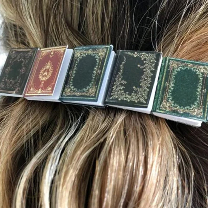 Lisslune | Miniature Book Hairpin Barrette