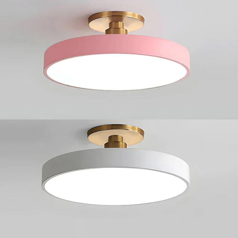 Lisslune | Modern LED Semi Flush Mount Ceiling Light | Energy-Saving. Durable Design for Hallway. Dining Room & Living Room