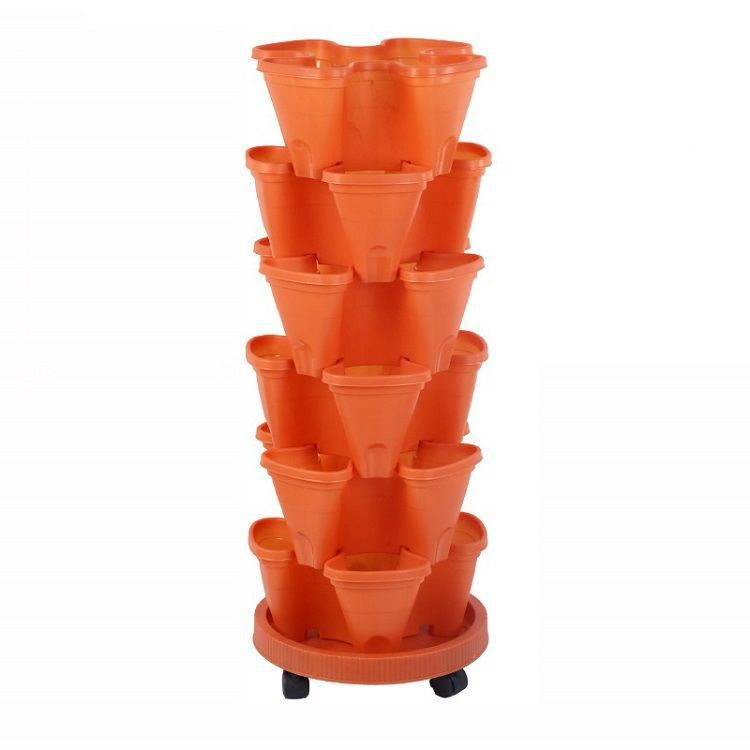 Lisslune | 6-Layer Vertical Plant Tower – Three-dimensional Flowering System for the Garden