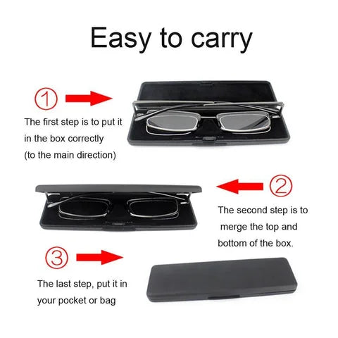 Lisslune | Compact Mens & Ladies Folding Reading Glasses