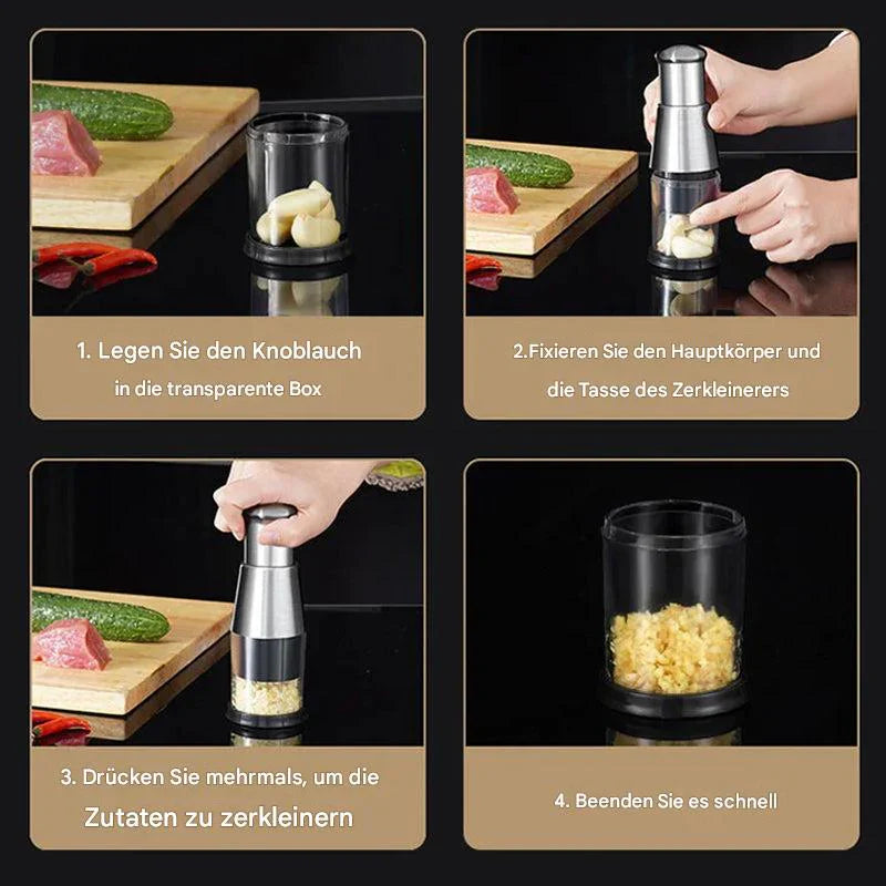 Lisslune | Multifunctional Garlic And Vegetable Chopper – Stainless Steel Cutter For Fast Chopping