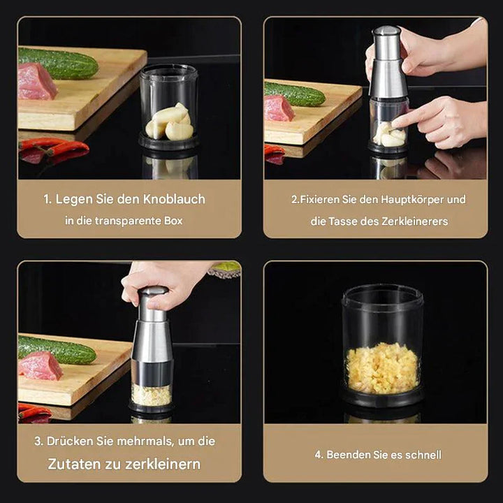 Lisslune | Multifunctional Garlic And Vegetable Chopper – Stainless Steel Cutter For Fast Chopping