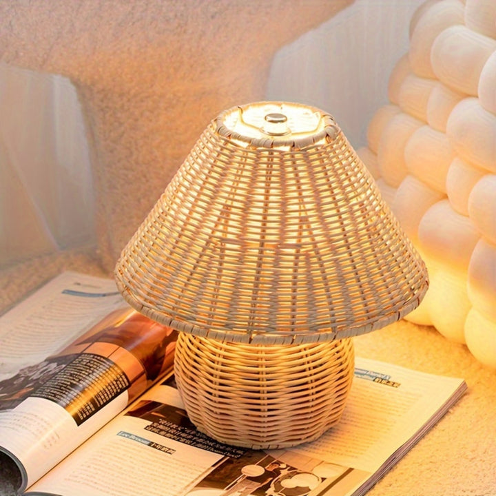 Lisslune | Noya Rattan Table Lamp Home Decor