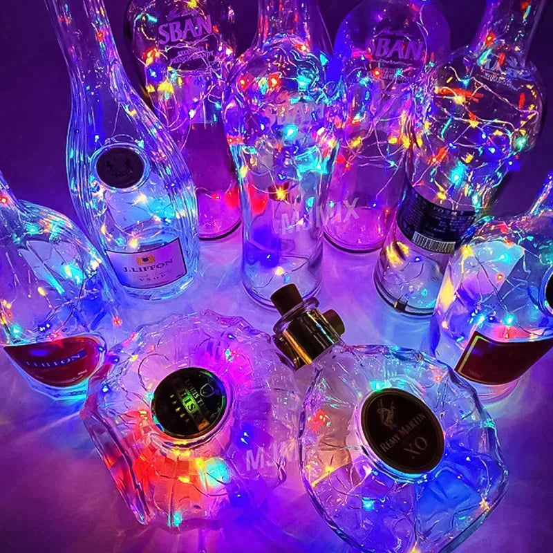 Lisslune | LED Wine Bottle Lights Cork Night Light DIY Decor Lift - Piece