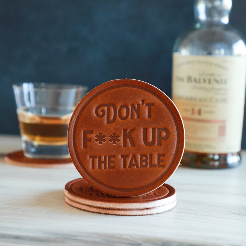 Lisslune | Funny Leather Coasters