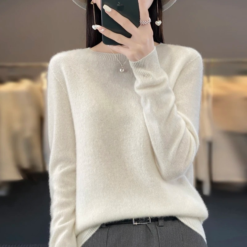 Lisslune | Cashmere Pullover Women Stylish Round Neck, Soft & Comfortable