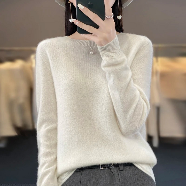 Lisslune | Cashmere Pullover Women Stylish Round Neck, Soft & Comfortable